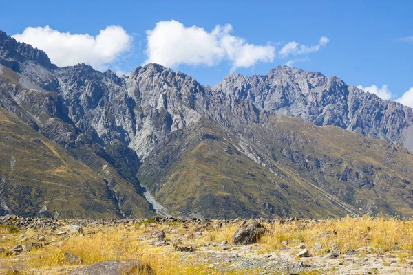 Θέα της κοιλάδας στο Εθνικό Πάρκο Mount Cook — Φωτογραφία Αρχείου