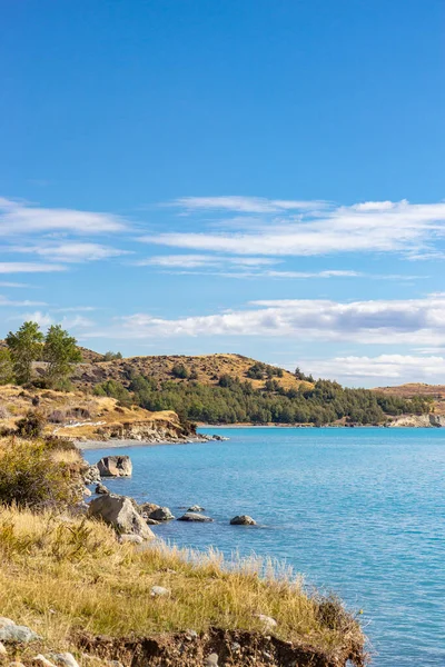 Utsikt över sjön Pukaki, Nya Zeeland — Stockfoto