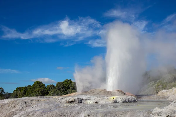 北岛罗托鲁阿Te Puia公园的Geysir — 图库照片