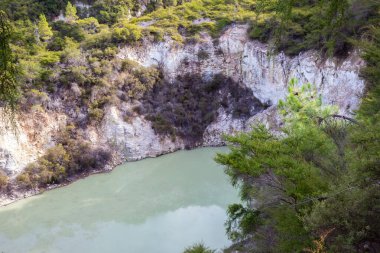 Yeni Zelanda, Waiotapu coğrafi parkı manzarası