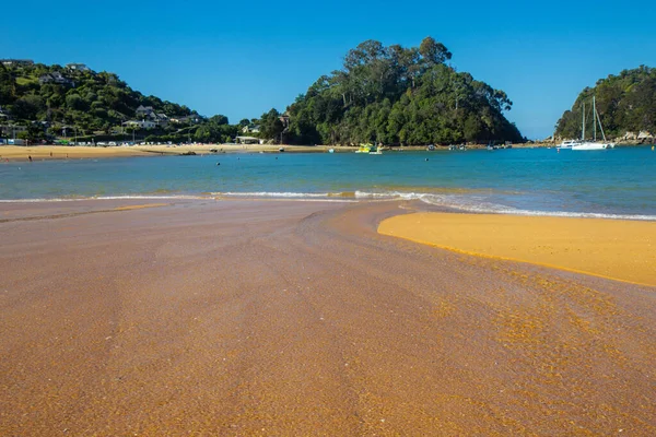 Kaiteriteri výhled na pláž, národní park Abel Tasman — Stock fotografie