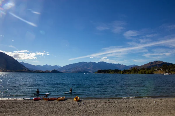 Vista del lago Wanaka, isla del sur, Nueva Zelanda — Foto de Stock