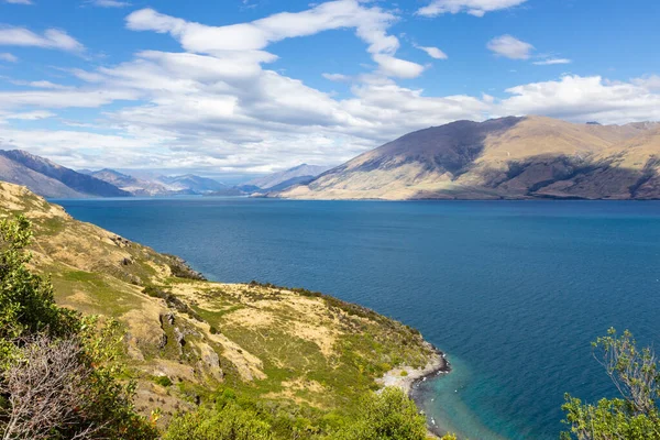 新西兰南岛瓦纳卡湖景观 — 图库照片
