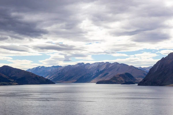 Vista del lago Wanaka, isla del sur, Nueva Zelanda — Foto de Stock