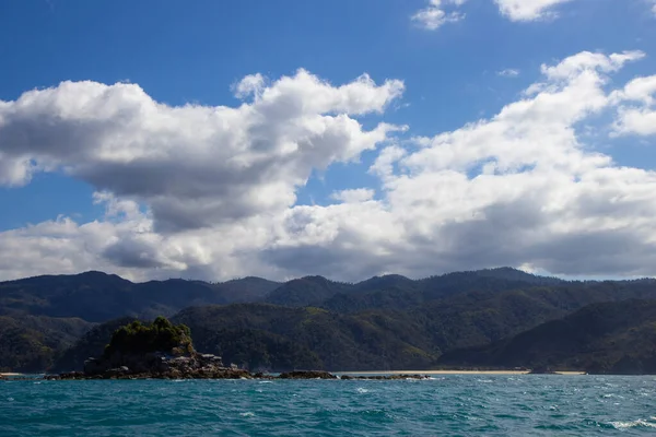 Vista do Parque Nacional Abel Tasman, Nova Zelândia — Fotografia de Stock