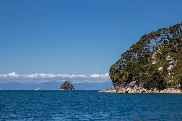 Vista do Parque Nacional Abel Tasman, Nova Zelândia — Fotografia de Stock