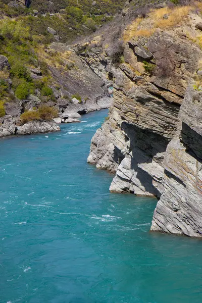 Uitzicht op Kawarau kloof in de buurt van Queenstown Nieuw-Zeeland — Stockfoto