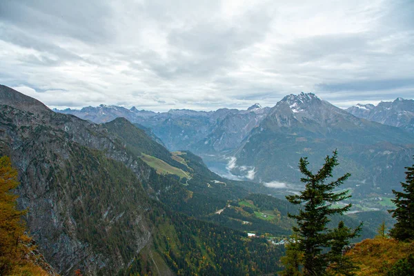 Luftaufnahme des Königssees vom Adlernest, Bayern — Stockfoto