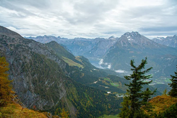 Vista aérea de Koenigsee desde Eagle Nest, Baviera — Foto de Stock