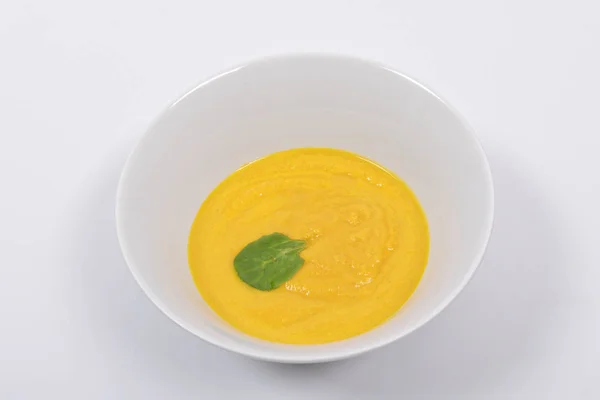 Місо Овочевий Суп Овочами Білому Тлі — стокове фото