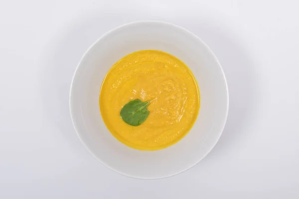 Місо Овочевий Суп Овочами Білому Тлі — стокове фото
