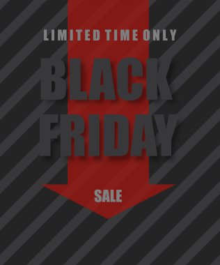 Siyah Cuma satışı büyük başlığı. Arka plan