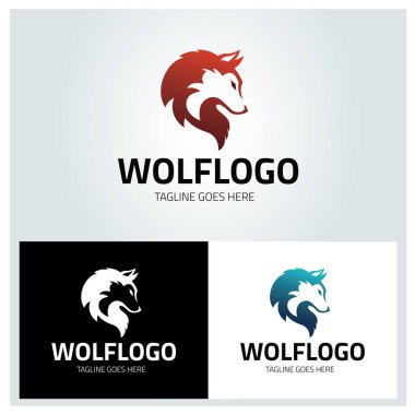 Kurt logosu tasarım şablonu. Vektör illüstrasyonu