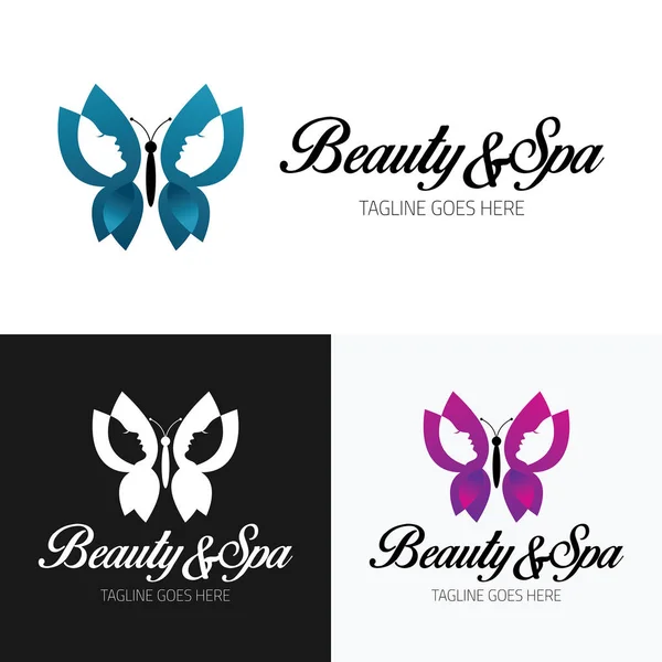 Plantilla Diseño Logotipo Belleza Spa Ilustración Vectorial — Archivo Imágenes Vectoriales