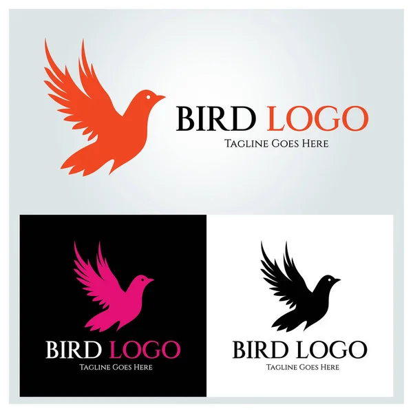 Kuş logosu — Stok Vektör