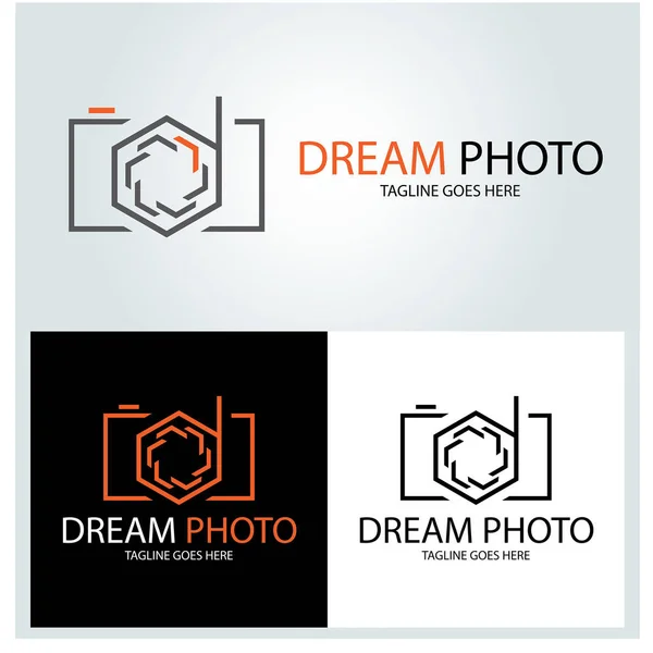 Drøm fotografering logo – Stock-vektor