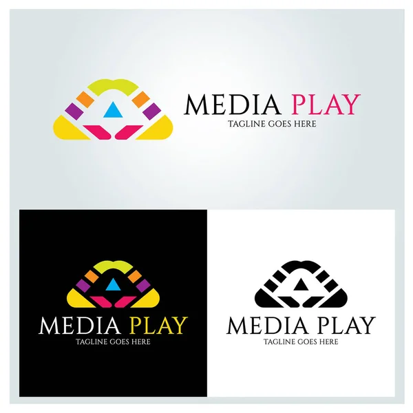 Media Play logo — Stockvector