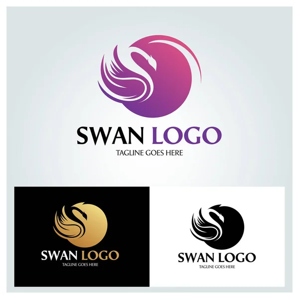 Логотип Swan Logo — стоковый вектор