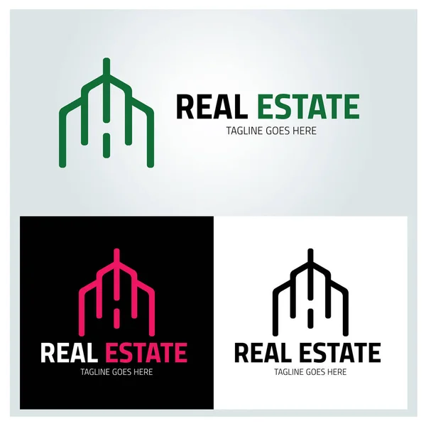 Logotipo imobiliário — Vetor de Stock