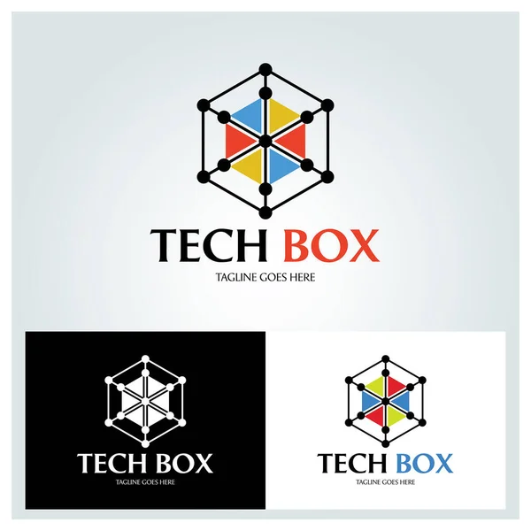 技术盒标识设计模板 矢量说明 — 图库矢量图片