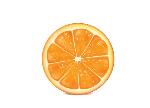 Oranje Witte Achtergrond — Stockvector