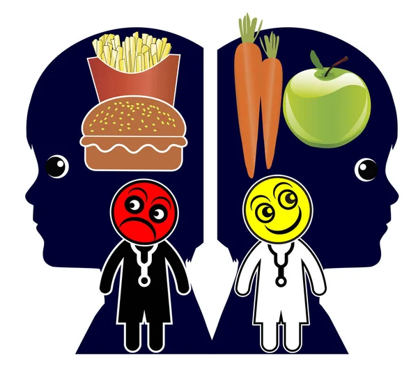 Creating healthy eating habits. Doctors teach children about dietary patterns and eating behavior