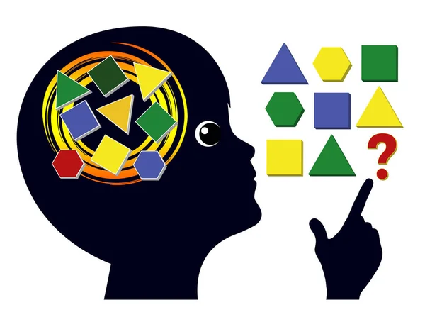 Hjärnan Spel För Barn Hjärnan Utbildning Förskoleverksamhet Att Skärpa Sinnet — Stockfoto