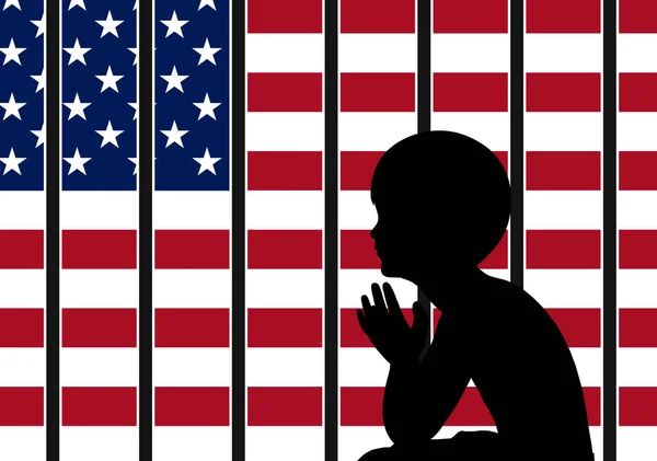 Amerikanska Invandringspolitik Invandrarbarn Att Skiljas Från Sina Föräldrar — Stockfoto