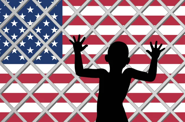 Amerikanische Einwanderungsgesetze Einwandererkinder Werden Von Ihren Eltern Getrennt — Stockfoto