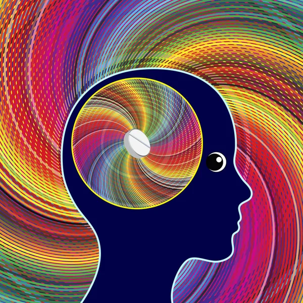 Gehirn Und Energieschub Medikamente Zur Stimulierung Geistiger Aktivitäten Wie Kreativität — Stockfoto