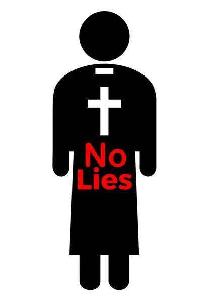 司祭の性的虐待について嘘はないです カトリック教会は セックス スキャンダルについての真実を発表する必要があります ロイヤリティフリーのストック写真