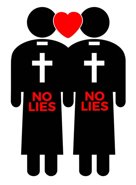 Gay Ιερείς Φρένων Σιωπή Ομοφυλόφιλοι Κληρικοί Πρέπει Μιλήσει Για Σεξουαλική — Φωτογραφία Αρχείου