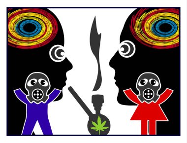 Çocukların önünde pot yasaktır. Ebeveynler çocuklarını zehirli ikinci el duman ile sağlığına zarar