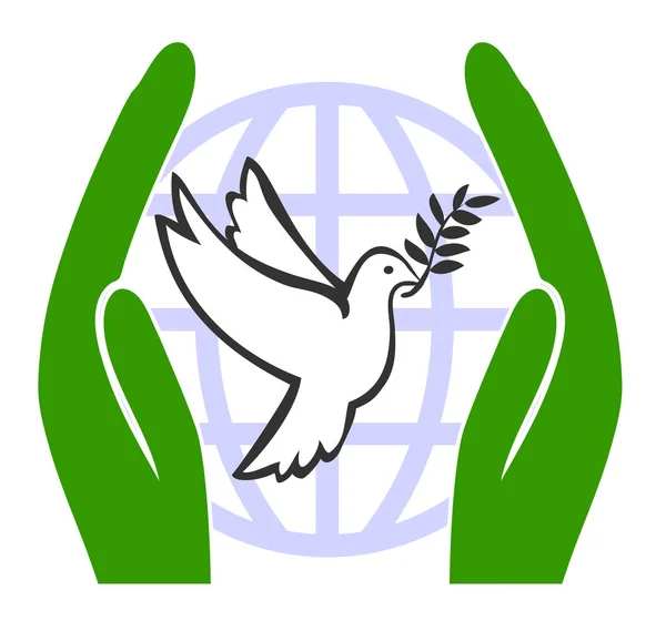 Bescherm Vrede Zorg Voor Een Vredige Geest Wereld Heen — Stockfoto