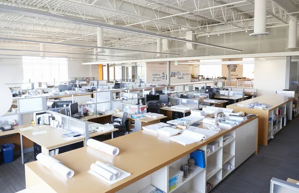 Central Storage Area Empty Open Plan Architects Office — Stock Photo, Image