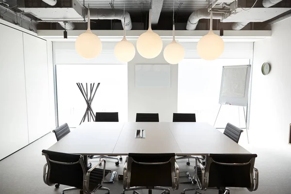 Chairs Boardroom Table Empty Modern Meeting Room — Stock Photo, Image