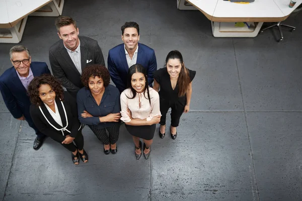 Porträt Eines Geschäftsteams Modernen Büro — Stockfoto