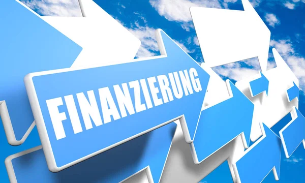 Finanzierung Financin에 독일어 — 스톡 사진