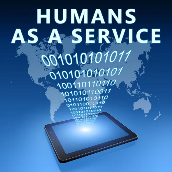 Humanos como um serviço — Fotografia de Stock
