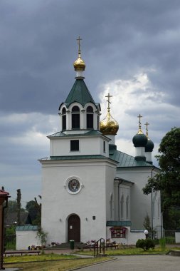     Mir şehrindeki Trinity Ortodoks Kilisesi. Din. 16. yüzyılın mimarisi.                           