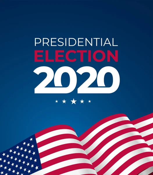 Wybory Prezydenckie Stanach Zjednoczonych 2020 Wzorzec Projektowania Tekstu Ilustracja Wektorowa — Wektor stockowy