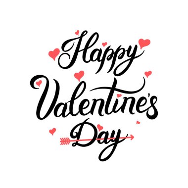 Sevgililer günün kutlu olsun. Benim sevgilim olmak. Sevgililer günü tebrik kartı için metin el çekilmiş. Tipografi tasarımı için yazdırma kartları, poster, afiş. Vektör çizim. Beyaz arka plan üzerinde izole.