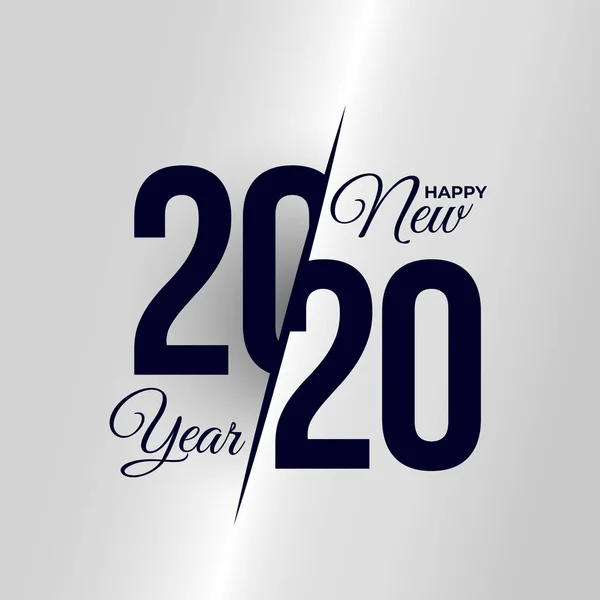 Logo 2020 Felice Anno Nuovo. Set di grafica del testo di celebrazione. Copertina di Business Diary For With Wishes. Brochure Design Template, Poster, Card, Banner. Illustrazione vettoriale. isolato su sfondo bianco . — Vettoriale Stock