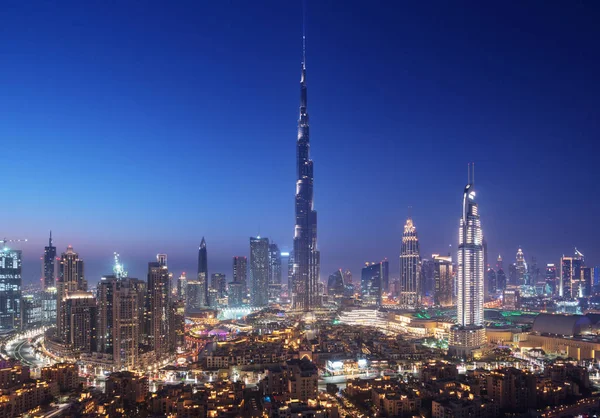 Skyline Van Dubai Verenigde Arabische Emiraten — Stockfoto