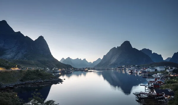 Рен Села Прибуття Островів Норвегії — стокове фото