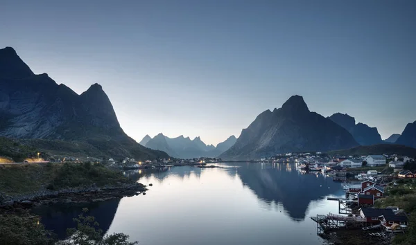 Reine Village Лофотенские Острова Норвегия — стоковое фото