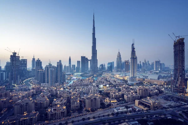 Dubai Skyline Emirados Árabes Unidos — Fotografia de Stock