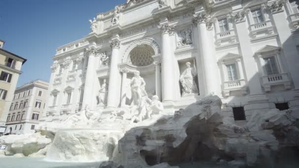 Fonte Trevi Roma Italia — Vídeo de Stock