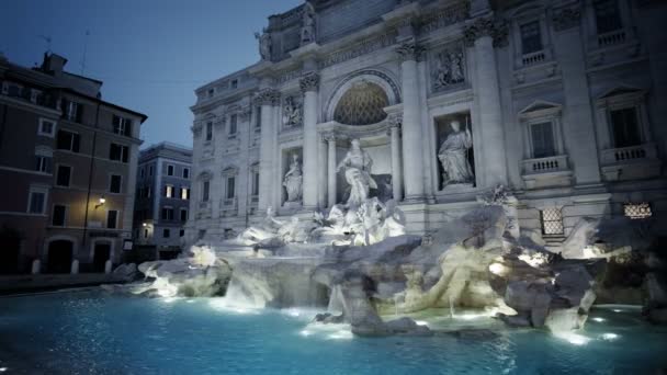 Fonte Trevi Roma — Vídeo de Stock