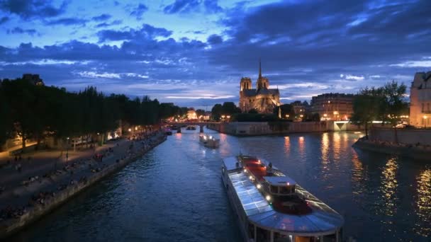 Notre Dame Paris França — Vídeo de Stock